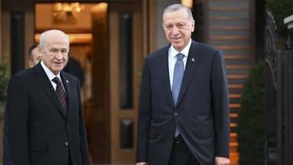 Cumhurbaşkanı Erdoğan, MHP lideri Bahçeli’yi ziyaret etti