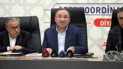 Bakan Bozdağ, Diyarbakır'da depremde ölen ve yaralananların sayısını açıkladı