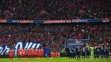 Bayern Münih-Bochum maçında vatandaşlarımız için saygı duruşu