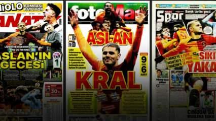 Galatasaray'ın derbi zaferi manşetlerde!