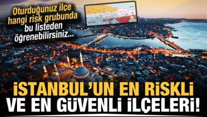 İstanbul'un olası depremde en riskli ve en güvenli ilçeleri!