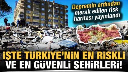 İşte olası depremde Türkiye'nin en güvenli ve en riskli şehirleri