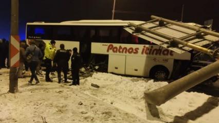 Konya'da yolcu otobüsü kaza yaptı: 25 yaralı