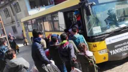 Burulaş, Bursalı gönüllülerden toplanan yardımları 20 sarı otobüsle Hatay'a ulaştırdı