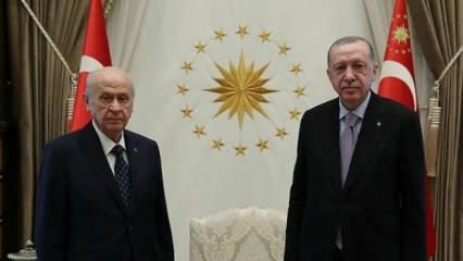 Cumhurbaşkanı Erdoğan ve Bahçeli bir araya geldi