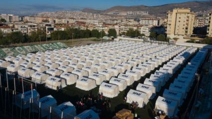 AFAD, deprem bölgesinde kurulan çadır ve konteyner sayısını açıkladı