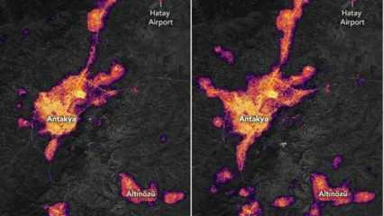 NASA Hatay'ı görüntüledi: Özel harita depremin boyutunu gözler önüne seriyor