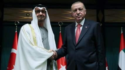 Başkan Erdoğan ve BAE Devlet Başkanı Al Nahyan'dan peş peşe açıklama