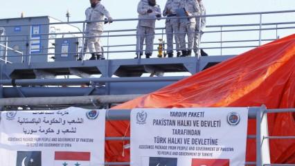 İki yürek tek can: Pakistan'dan Türkiye'ye 670 ton yardım