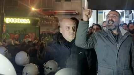 Kadıköy'de tehlikeli provokasyon! İzinsiz toplanan TİP'lilere müdahale