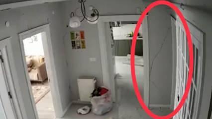 Malatya'daki 5.6 şiddetindeki deprem bina içlerindeki kameralara böyle yansıdı!