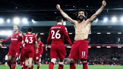 Salah tarihe geçti! Liverpool derbide ManU'ya gol oldu yağdı