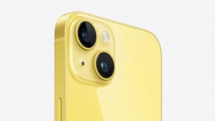 Apple yine değişikliğe gitti: Sarı renkli iPhone 14 Türkiye'de satışa çıktı!