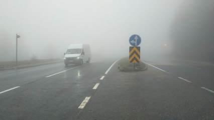 Bolu Dağı Tüneli'nde yoğun sis