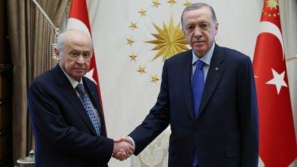 Erdoğan-Bahçeli görüşmesi sona erdi
