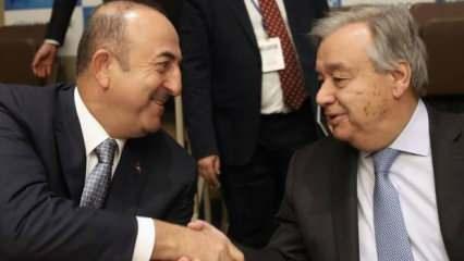 Bakan Çavuşoğlu, BM Genel Sekreteri Guterres ile görüştü