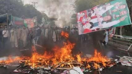 Pakistan'da çatışmalar sürüyor: İmran Han destekçileri ile polis karşı karşıya