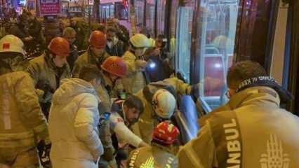 Cevizlibağ'da tramvayın çarptığı kişi ağır yaralandı