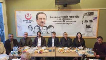 Merhum Muhsin Yazıcıoğlu adına depremzedelere iftar yemeği verildi