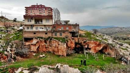 Mardin'de şaşkına çeviren görüntü: Altı mağara, üstü ev!