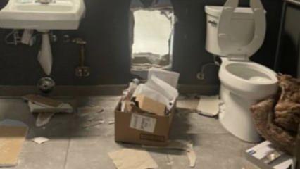 Böyle hırsızlık görülmedi: Tuvaletin duvarını delip 500 bin dolarlık mal çaldılar