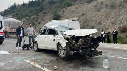 Bursa'da kaza: 2'si çocuk, 5 yaralı