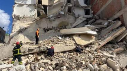 Kilis'te bina çöktü: Arama kurtarma çalışması başlatıldı