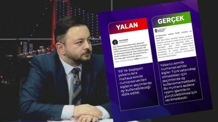 Yeni &Ccedil;ağ Gazetesi Haber M&uuml;d&uuml;r&uuml; Fatih Ergin'den yabancı kimlik numarası yalanı
