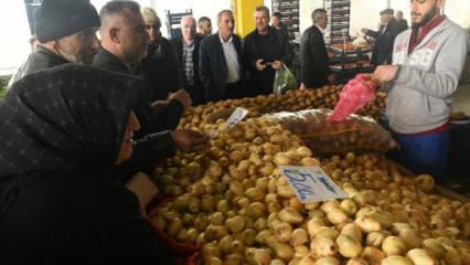 Haymana&rsquo;da kuru soğan 5 lira oldu