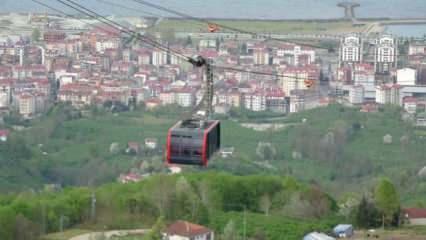 Karadeniz'in en uzun teleferik tesisi Trabzon'da yeniden hizmette