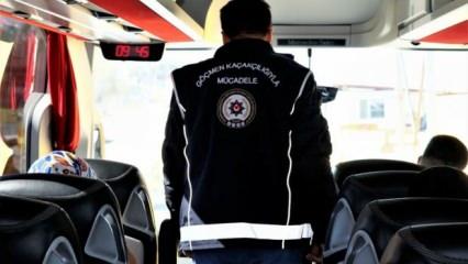 Huzur uygulamasında 731 kaçak göçmen yakalandı