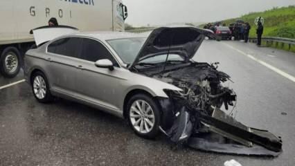 AK Parti Balıkesir Milletvekili Canbey, trafik kazası geçirdi