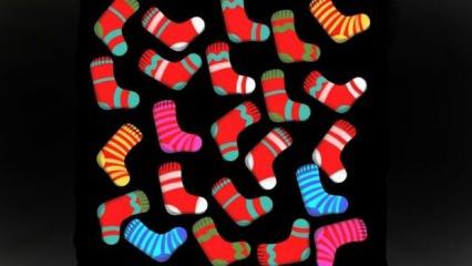 Eğlenceli zeka testi: 17 saniyede tek olan çorabı fark edecek kadar zeki misiniz? Bulmaya çalışırken yorulacaksınız!