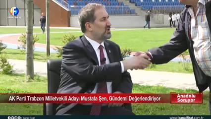 Milletvekili adayı Mustafa Şen’e canlı yayında vatandaştan destek