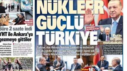 Nükleer güçlü Türkiye - Gazete manşetleri