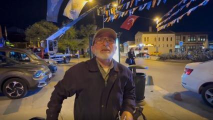 75 yaşındaki Osman amcadan seçim çalışması!