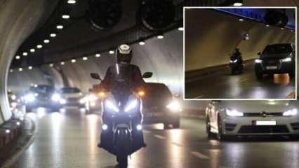 Avrasya Tüneli'nden bir yılda yaklaşık 385 bin motosiklet geçti
