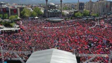Millet İttifakı'nı üzecek miting! Kayseri tüm Türkiye'ye gösterdi