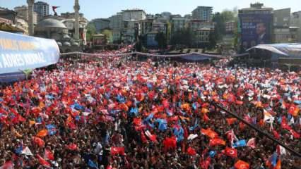 Başkan Erdoğan'a memleketi Rize'de sevgi seli! Erdoğan: Daha önce böylesini görmemiştim
