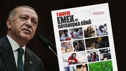 Cumhurbaşkanı Erdoğan'dan 1 Mayıs için tebrik mesajı