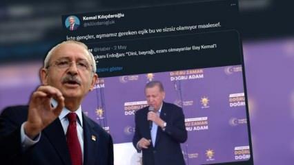 Kılıçdaroğlu, Başkan Erdoğan'ın Kandil için ifade ettiği sözleri böyle manipüle etti