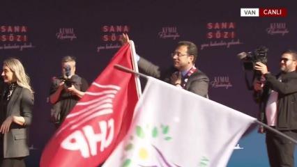 Yeşil Sol bayrakları altında Kılıçdaroğlu ve Ekrem İmamoğlu'ndan Van mitingi!