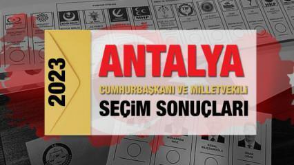 Antalya seçim sonuçları 2023! AK Parti, CHP, MHP, İYİ Parti, TİP ve Yeşil Sol Parti oy oranları