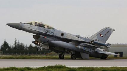 BAE'ye ait  F-16 Blok 60 Konya'ya inişte kuyruk sürttü