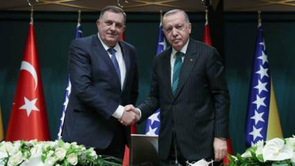 Bosnalı Sırp lider Dodik seçimlerde Cumhurbaşkanı Erdoğan'ı desteklediğini duyurdu