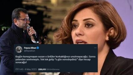 CHP'li Feyza Altun'dan açık tehdit: Susan o ünlülerden tek tek gelip hesap soracağız