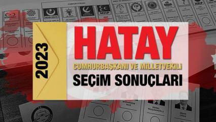 Hatay seçim sonuçları açıklandı! AK Parti, CHP, MHP, İYİ Parti, TİP ve Yeşil Sol Parti oy oranları
