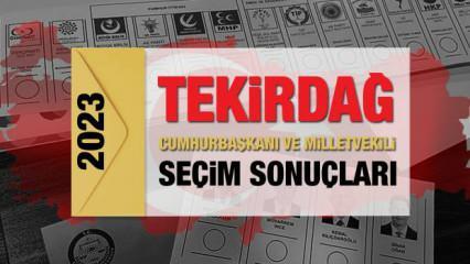 Tekirdağ seçim sonuçları açıklandı! AK Parti, CHP, MHP, İYİ Parti, TİP ve Yeşil Sol Parti oy oranları