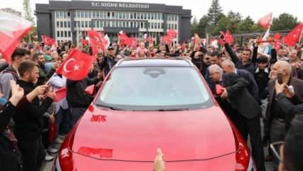 Yerli otomobil Togg'a Niğde’de görücüye çıktı
