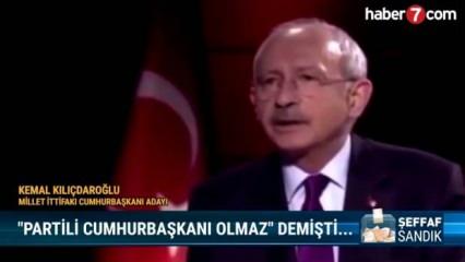 "Partili Cumhurbaşkanı olmaz" diyen Kılı&ccedil;daroğlu: Benim şerefim bu kadar ucuz mu?